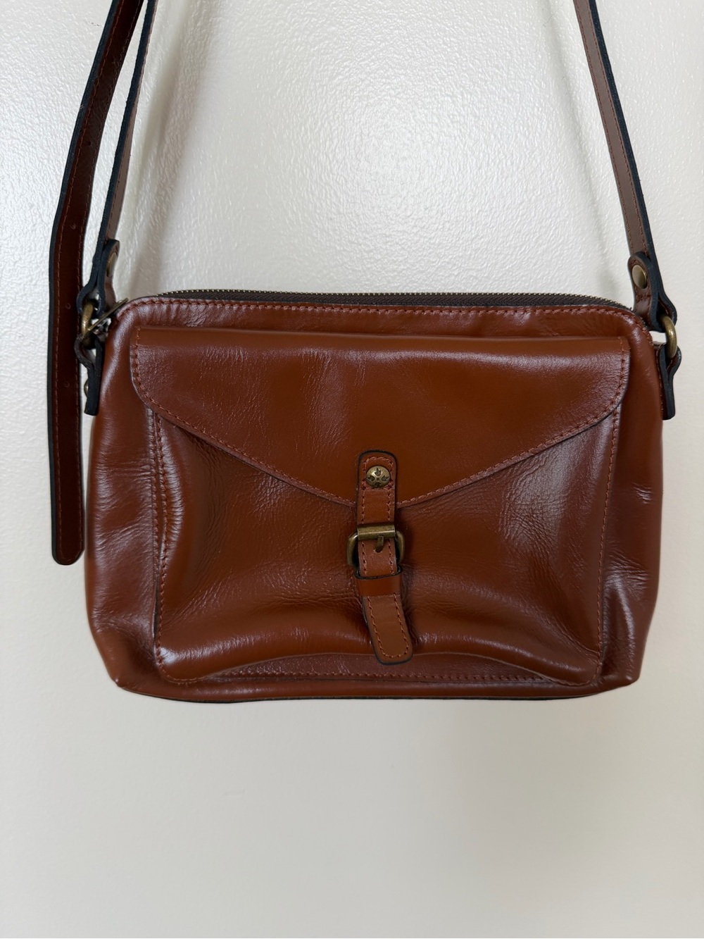 PATRICIA NASH Avellino Brown Leather Crossbody Handbag Purse